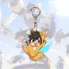 Anime Game Overwatch Key Chain Pharah Cole Cassidy Sombra Cartoon Character Acrylic Pendant Key Ring 3 - Overwatch Shop