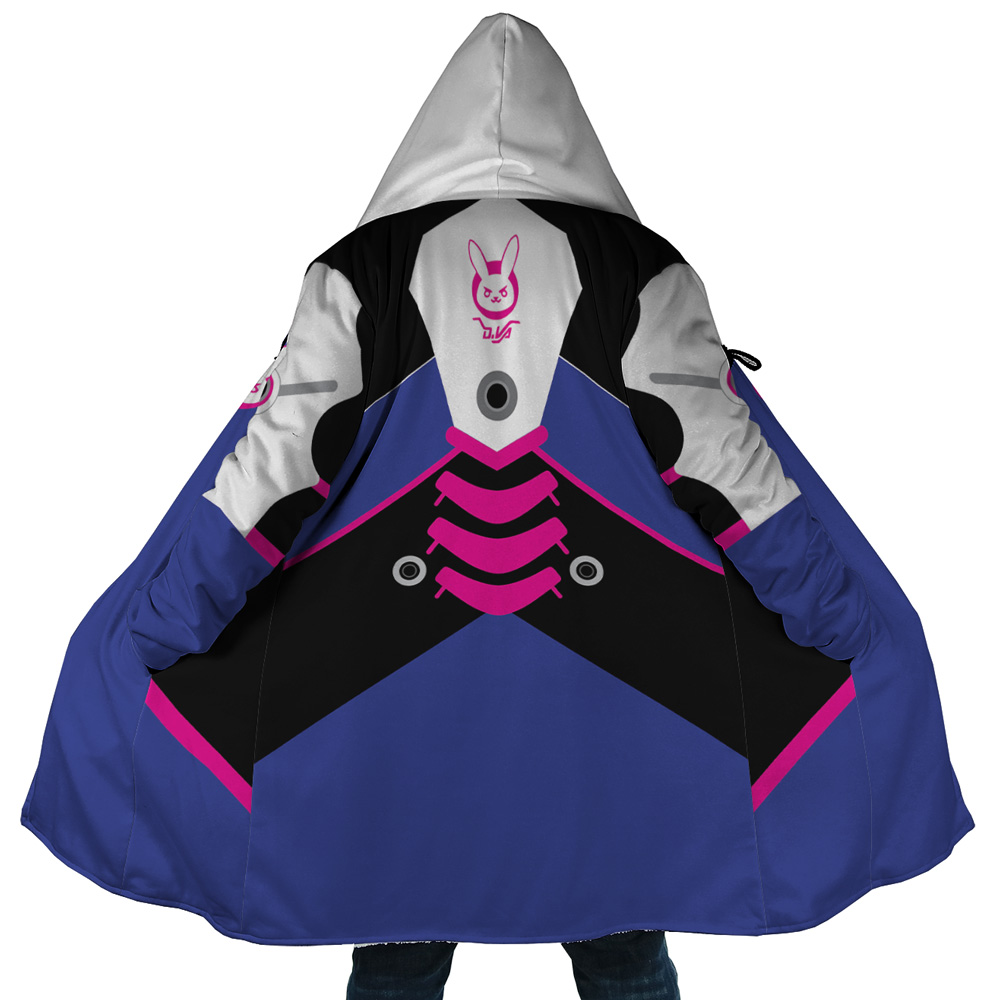 D Va Overwatch AOP Hooded Cloak Coat MAIN Mockup - Overwatch Shop