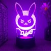 Game Hero Overwatch Ow Dva 3d Led Lamp For Bedroom Anime Night Lights Figure Manga Avatar - Overwatch Shop