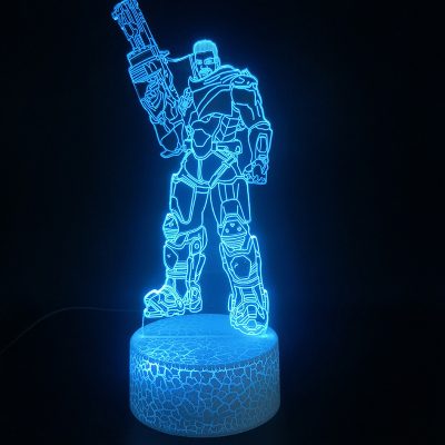 Game Hero Overwatch Ow Dva 3d Led Lamp For Bedroom Luces 25Jean