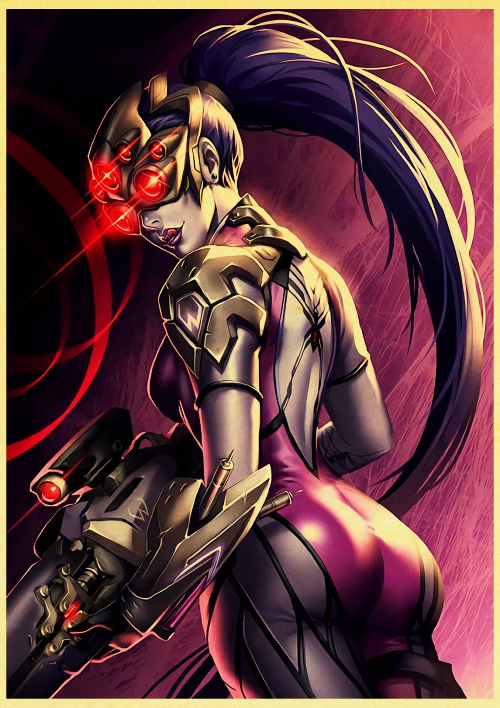 Game Poster Overwatch widowmaker retro posters kraft wall paper High Quality Painting For Home Decor Wall - Overwatch Shop