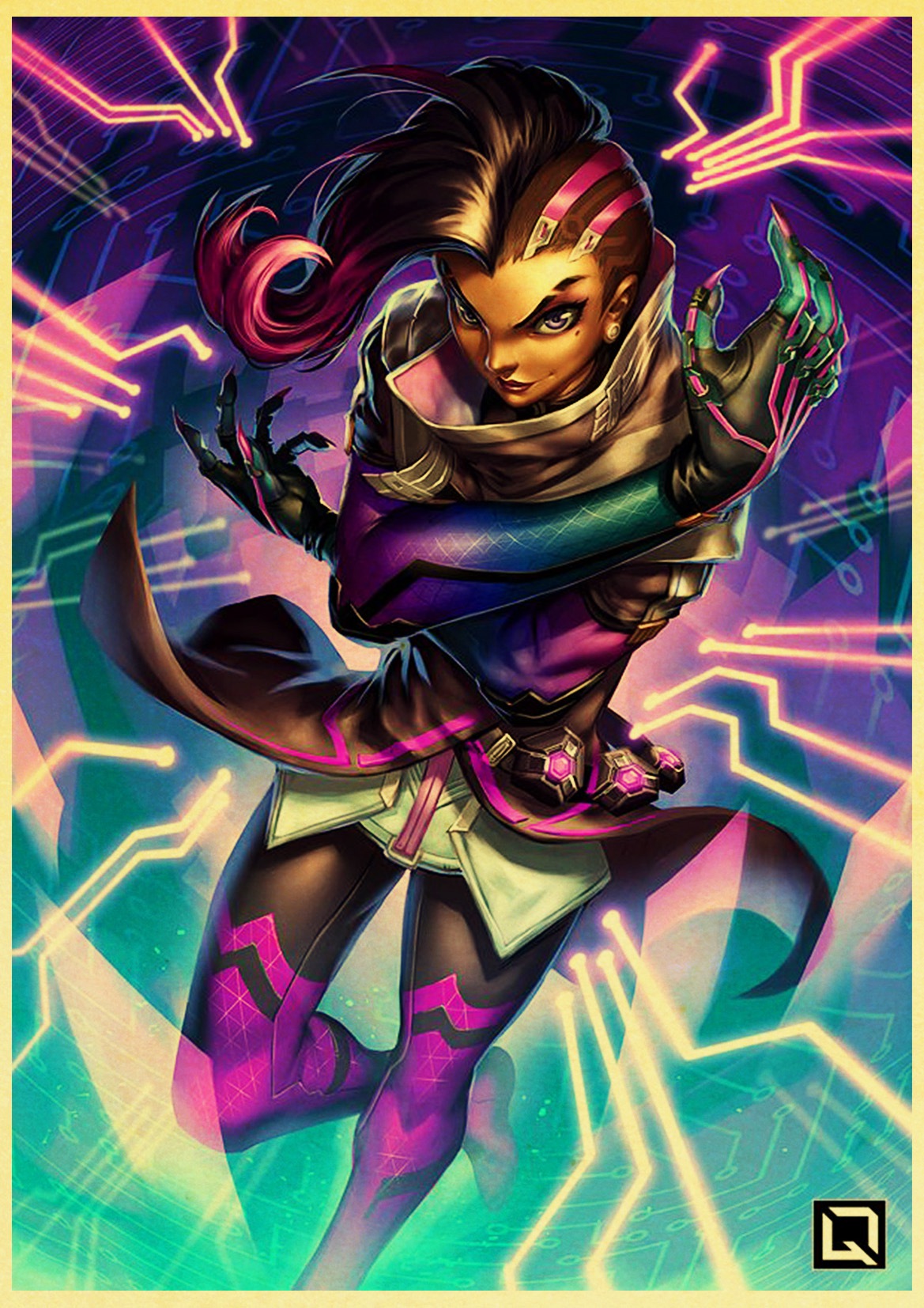 Game Poster Overwatch widowmaker retro posters kraft wall paper High Quality Painting For Home Decor Wall 13 - Overwatch Shop