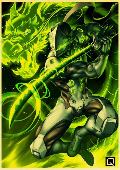 Game Good Idea Poster Overwatch retro Good Idea Posters kraft wall