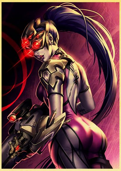 Game Must Try Poster Widowmaker Overwatch retro Must Try Posters kraft wall