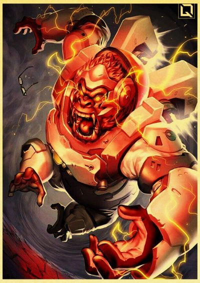 Game Must Have Poster Overwatch retro Must Have Posters kraft wall