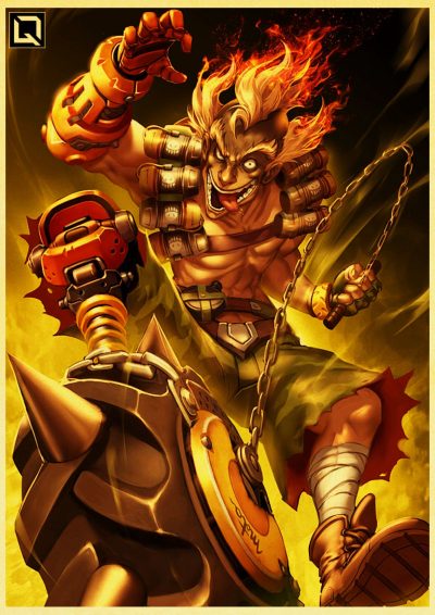 Game Hot Arrival Poster Overwatch retro Hot Arrival Posters kraft wall