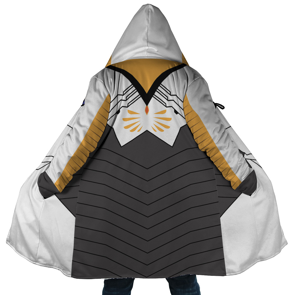 Mercy Overwatch AOP Hooded Cloak Coat MAIN Mockup - Overwatch Shop