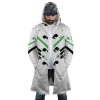 Nerf Genji Overwatch AOP Hooded Cloak Coat FRONT Mockup - Overwatch Shop