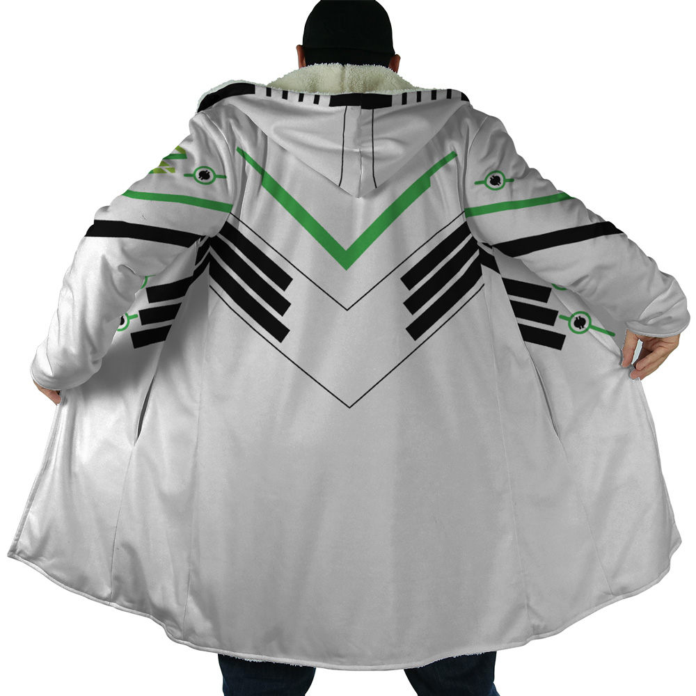 Nerf Genji Overwatch AOP Hooded Cloak Coat NO HOOD Mockup - Overwatch Shop