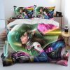 OW Overwatch Game Gamer DVA Comforter Bedding Set Duvet Cover Bed Set Quilt Cover Pillowcase King 1 - Overwatch Shop