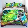 OW Overwatch Game Gamer DVA Comforter Bedding Set Duvet Cover Bed Set Quilt Cover Pillowcase King 18 - Overwatch Shop