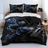 OW Overwatch Game Gamer DVA Comforter Bedding Set Duvet Cover Bed Set Quilt Cover Pillowcase King 22 - Overwatch Shop