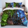 OW Overwatch Game Gamer DVA Comforter Bedding Set Duvet Cover Bed Set Quilt Cover Pillowcase King 4 - Overwatch Shop