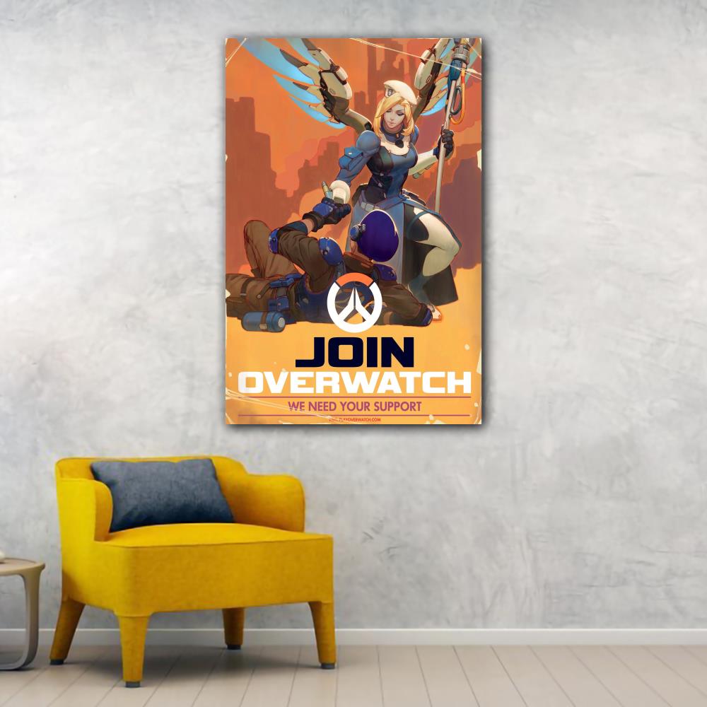 Overwatch Video Game Canvas Art Poster and Wall Art Picture Print Modern Family bedroom Decor Posters 17 - Overwatch Shop