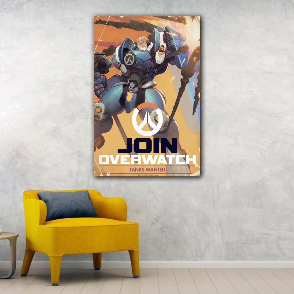 Overwatch Video Game Canvas Art Poster and Wall Art Picture Print Modern Family bedroom Decor Posters 22 - Overwatch Shop