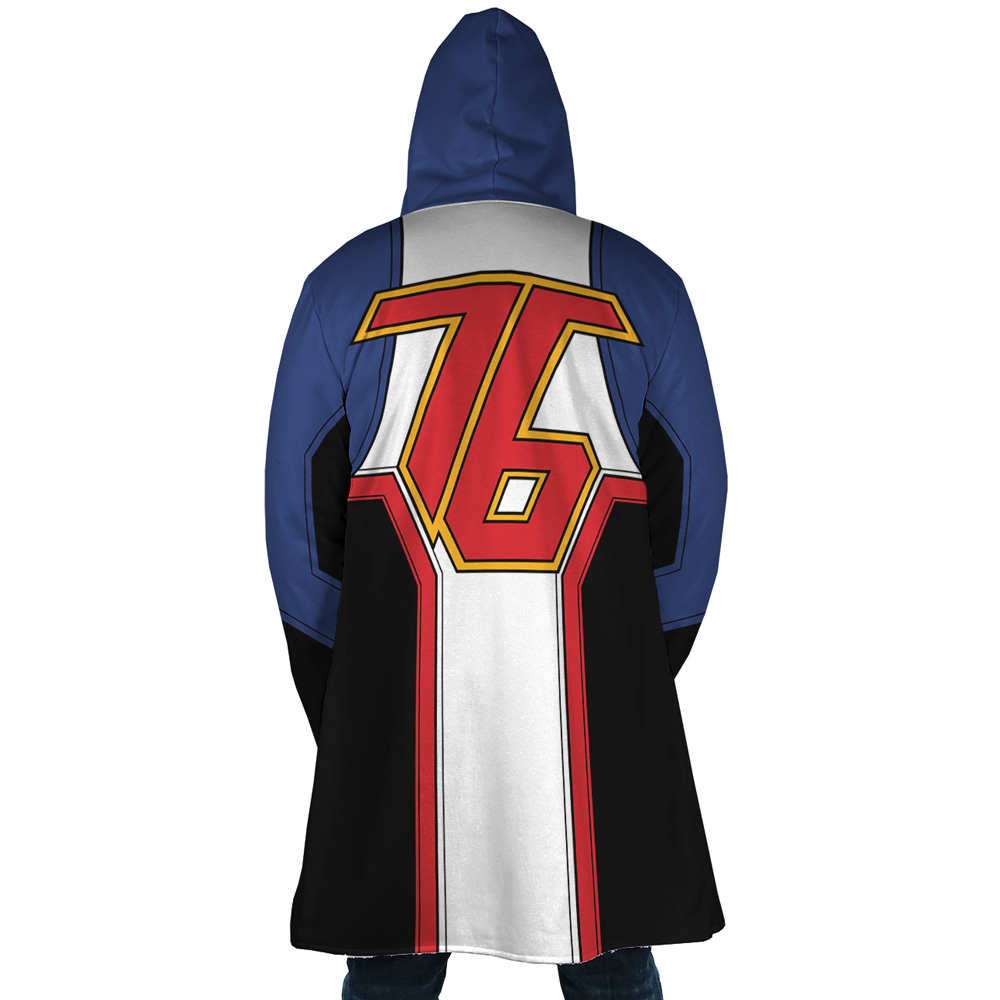 Soldier 76 Overwatch AOP Hooded Cloak Coat BACK Mockup - Overwatch Shop