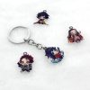 TAFREE Overwatch Keychain Acrylic Epoxy resin Key Chain Pendant Anime Accessories Cartoon Key Ring Handmade 5 - Overwatch Shop