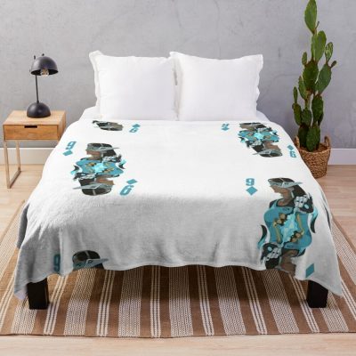 Symmetra Card Throw Blanket Official Overwatch Merch