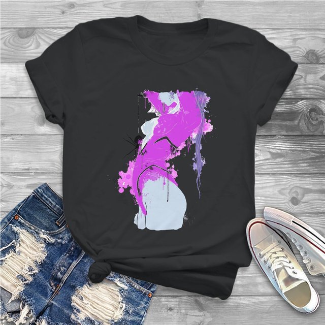 Funny Sexy Widow T Shirts for Women O Neck T Shirt Overwatch Short Sleeve Tee - Overwatch Shop