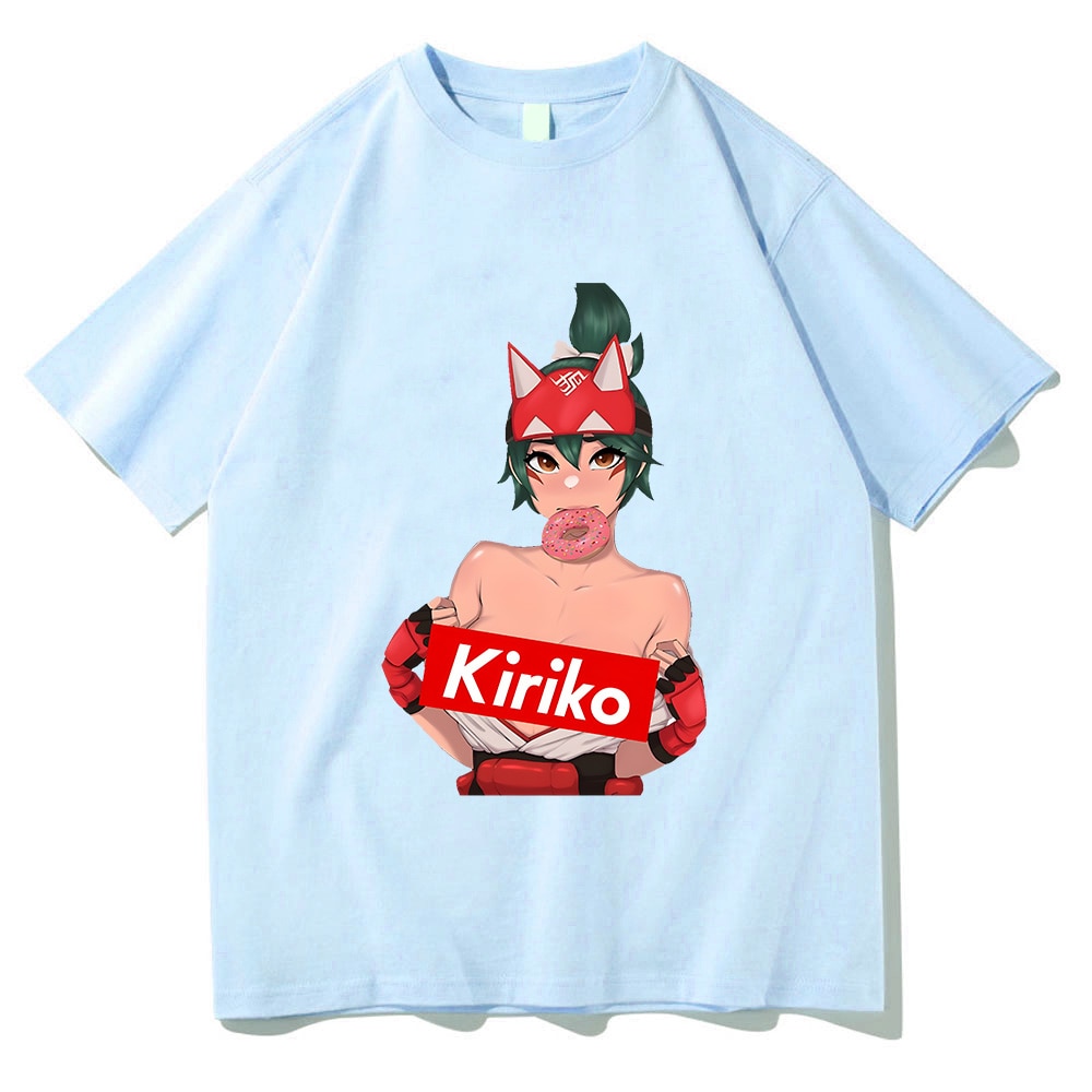 Kiriko Game Overwatch 2 T shirts WOMEN 100 Cotton Aesthetic T Shirts Doughnut Tshirts Sense of - Overwatch Shop