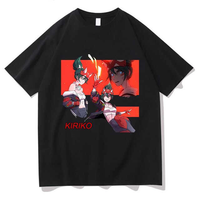 Kiriko Game Overwatch 2 T shirts WOMEN 100 Cotton T Shirts Sense of Design Tshirts - Overwatch Shop