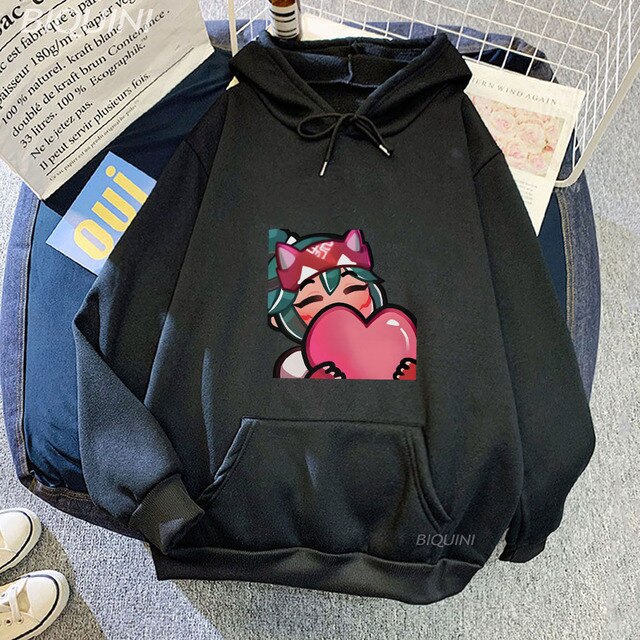 Kiriko Heart Classic Overwatch 2 Kawaii Hoodies Unisex Woman Men Sweatshirt Funny Printed Anime Hoody - Overwatch Shop
