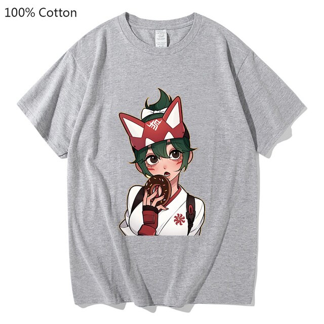 Kiriko Overwatch 2 Harajuku T shirts WOMEN 100 Cotton T Shirts Doughnut Tshirts Kawaii Cute Popular 2.jpg 640x640 2 - Overwatch Shop