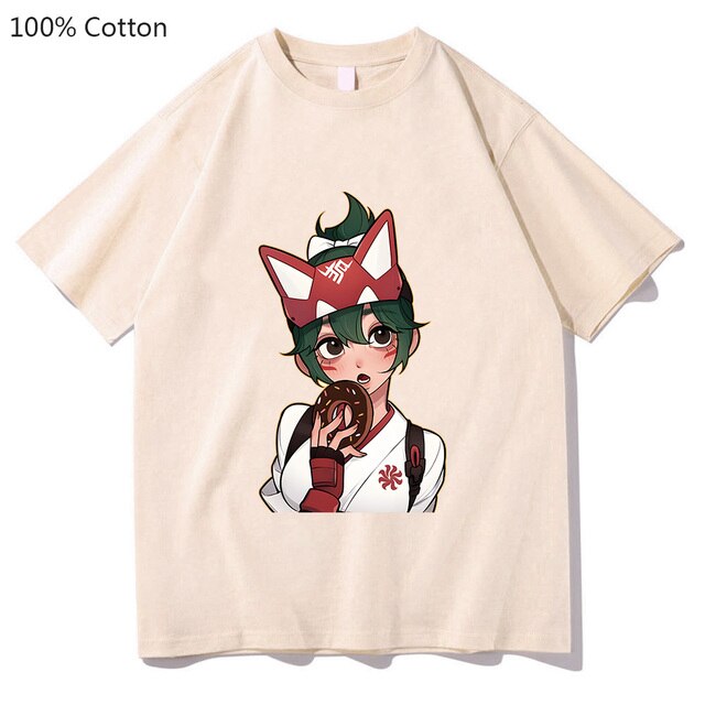 Kiriko Overwatch 2 Harajuku T shirts WOMEN 100 Cotton T Shirts Doughnut Tshirts Kawaii Cute Popular 3.jpg 640x640 3 - Overwatch Shop