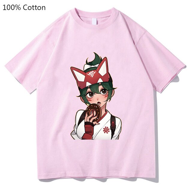 Kiriko Overwatch 2 Harajuku T shirts WOMEN 100 Cotton T Shirts Doughnut Tshirts Kawaii Cute Popular 5.jpg 640x640 5 - Overwatch Shop