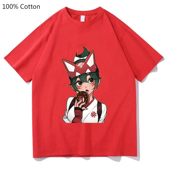 Kiriko Overwatch 2 Harajuku T shirts WOMEN 100 Cotton T Shirts Doughnut Tshirts Kawaii Cute Popular 6.jpg 640x640 6 - Overwatch Shop