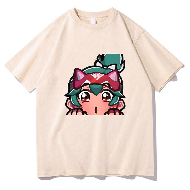 Kiriko Overwatch 2 T shirts WOMEN 100 Cotton Kawaii Cute T Shirts Hot Game Tshirts - Overwatch Shop