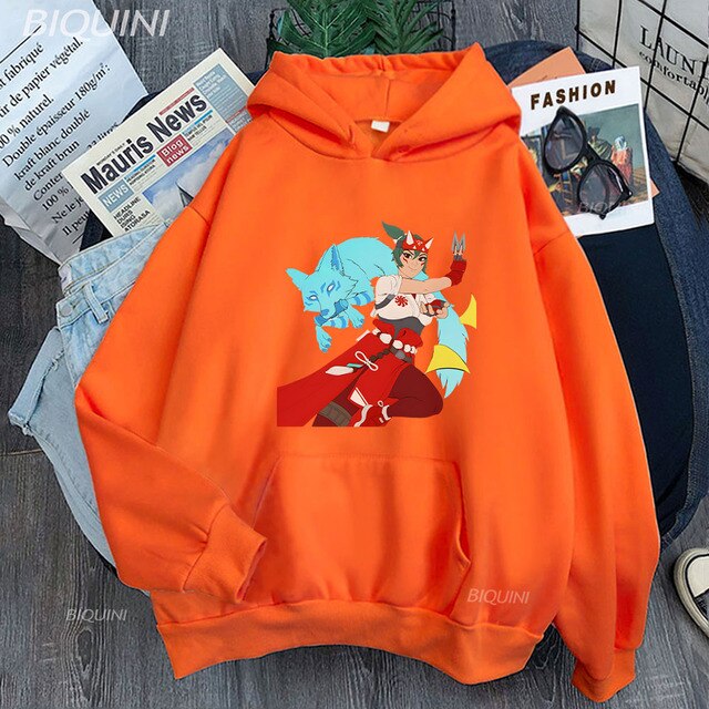 Overwatch 2 Kiriko and Fox Hoodies Funny Print Hot Game Tops Winter Warm Woman Sweatshirt Autumn 11.jpg 640x640 11 - Overwatch Shop