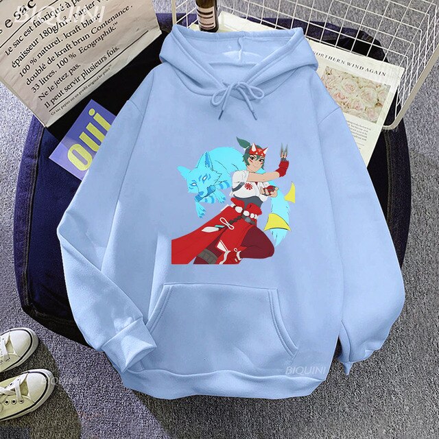 Overwatch 2 Kiriko and Fox Hoodies Funny Print Hot Game Tops Winter Warm Woman Sweatshirt Autumn 4.jpg 640x640 4 - Overwatch Shop
