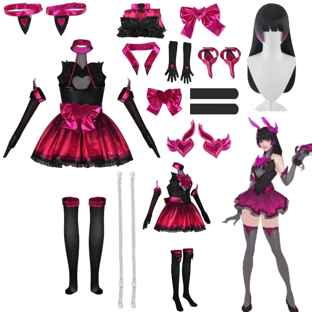 Overwatch Song Hana Night Phantom Cosplay Costume Halloween